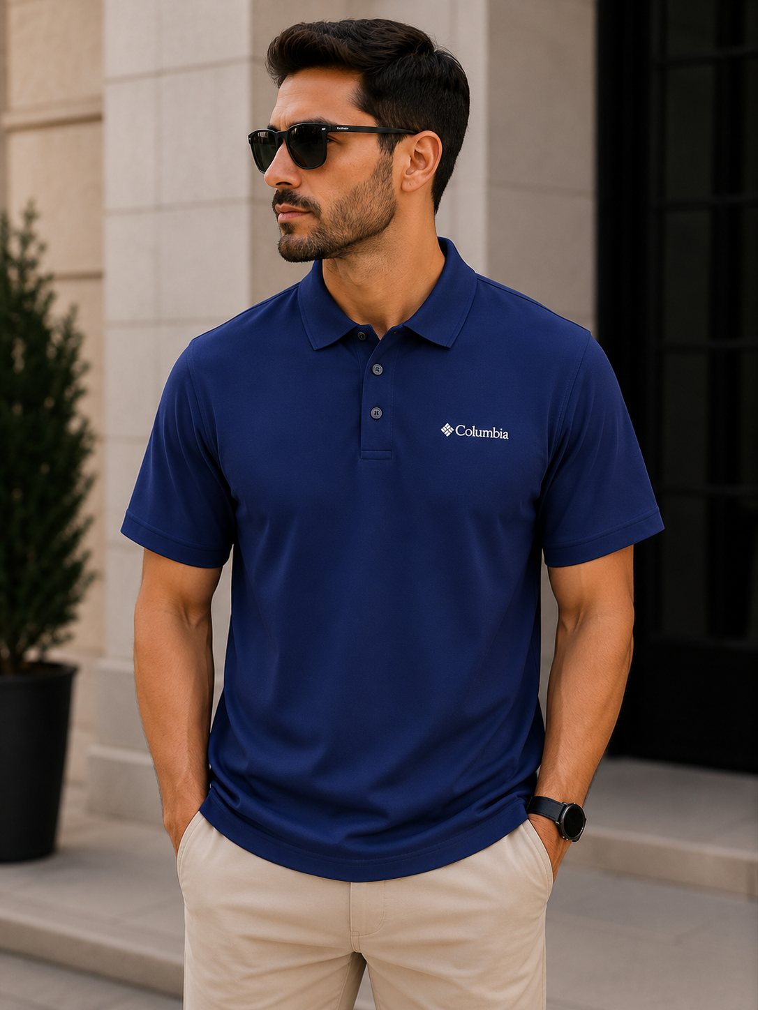 Men's short sleeved polo shirt high-quality embroidered top 2026 summer solid color comfortable