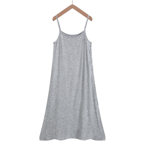 Spring and Summer modal bottoming suspender skirt women's underskirt versatile loose sleeveless vest skirt plus size dress