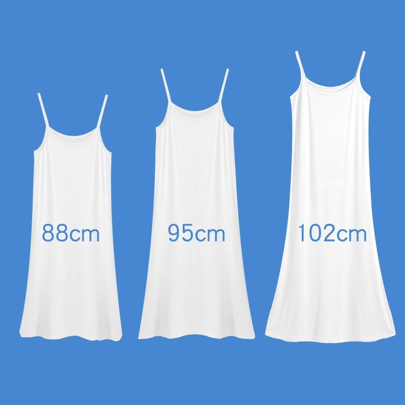 Spring and Summer modal bottoming suspender skirt women's underskirt versatile loose sleeveless vest skirt plus size dress