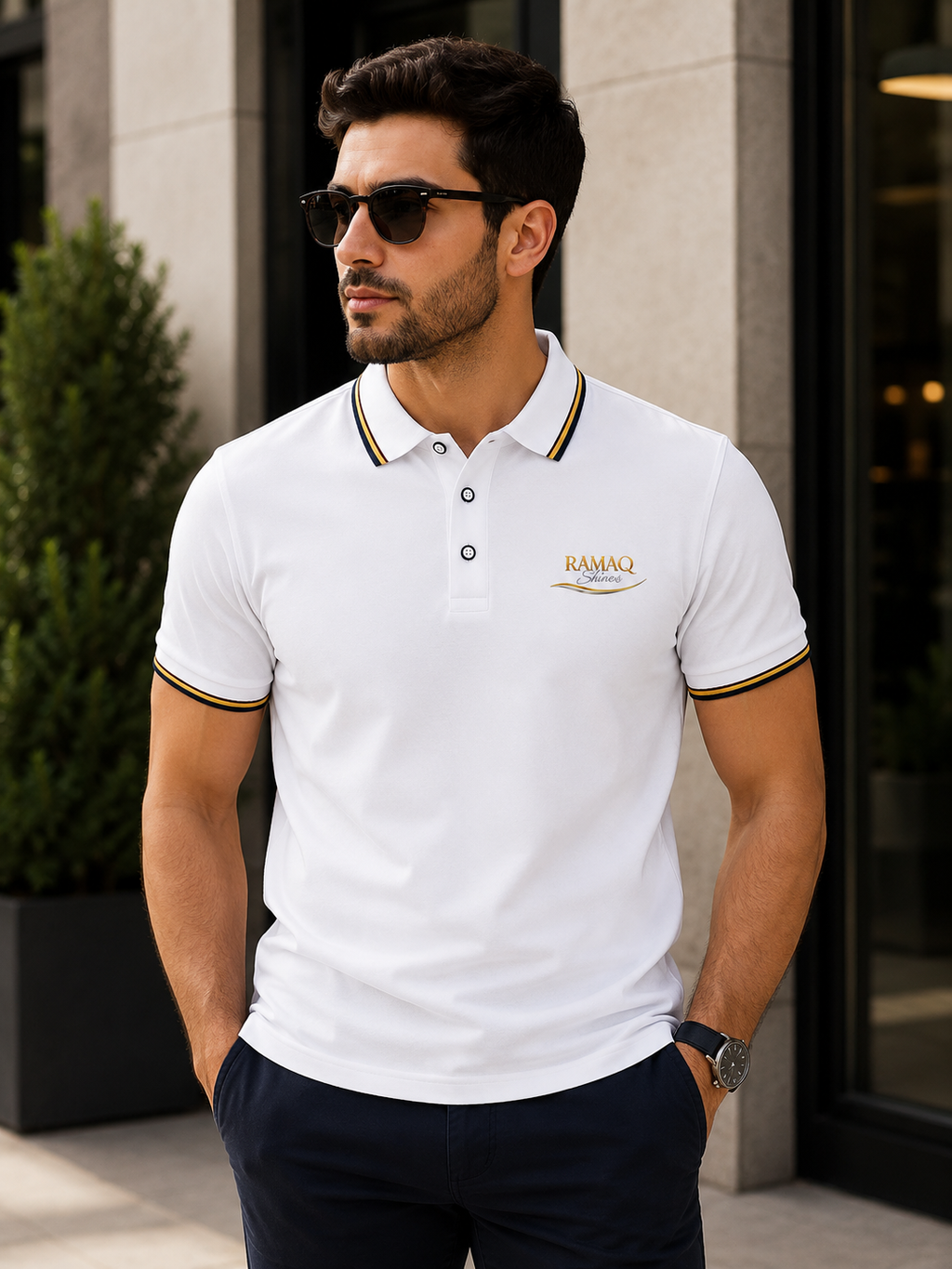 ICONIC RAMAQ POLO T-SHIRT FOR MEN REGULER FIT