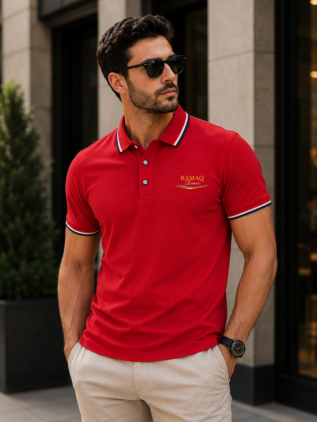 ICONIC RAMAQ POLO T-SHIRT FOR MEN REGULER FIT