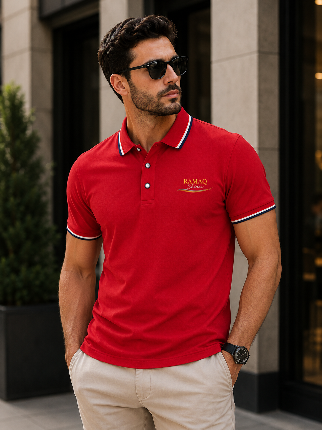 ICONIC RAMAQ POLO T-SHIRT FOR MEN REGULER FIT
