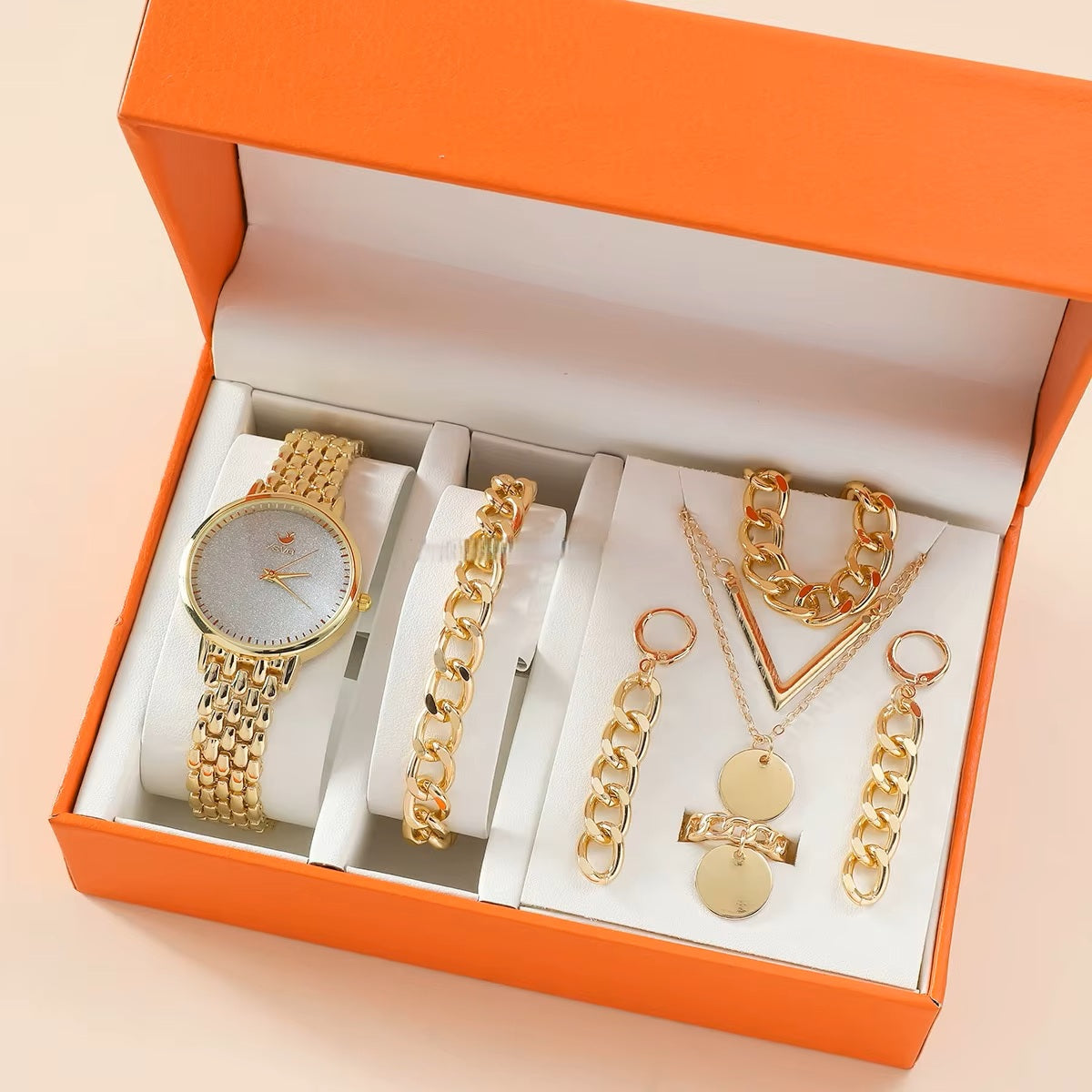 Women's Gold-Plated Trendy Jewelry Set