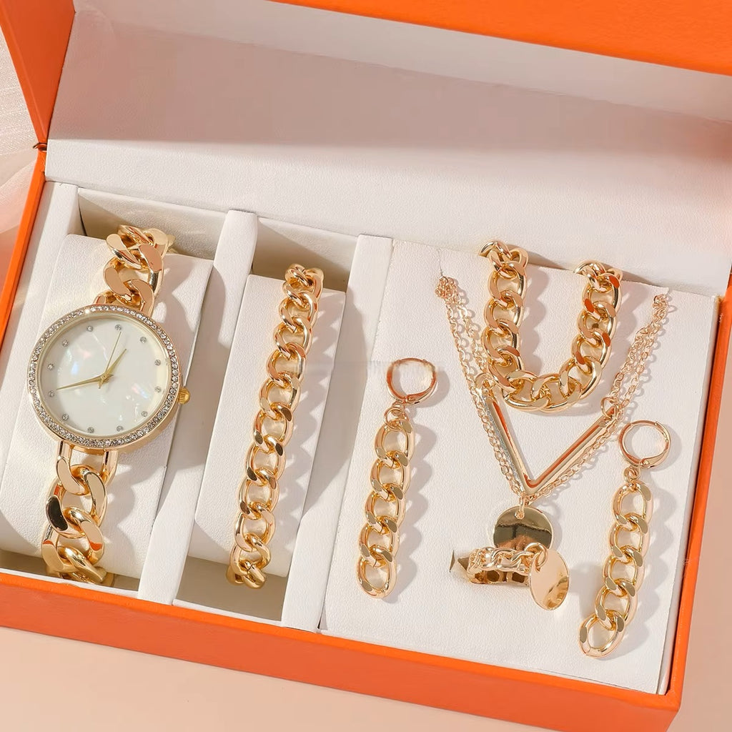 Women's Gold-Plated Trendy Jewelry Set
