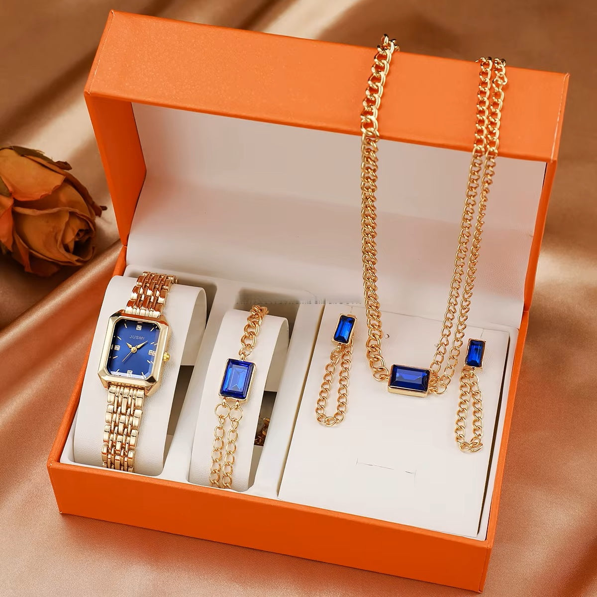 Women's Gold-Plated Trendy Jewelry Set