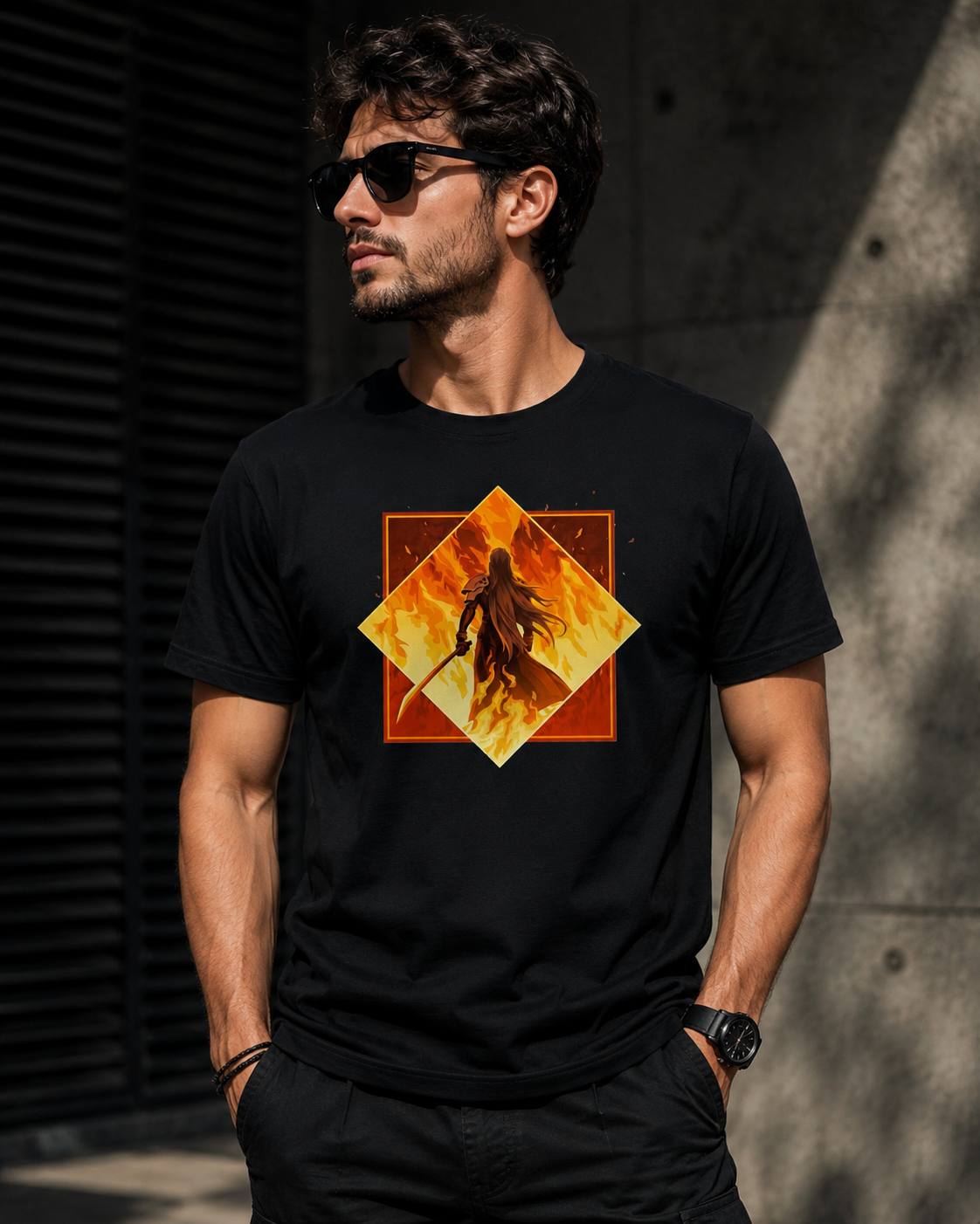 Japan Final Fantasy VII Cloud Strife Graphic T-Shirt