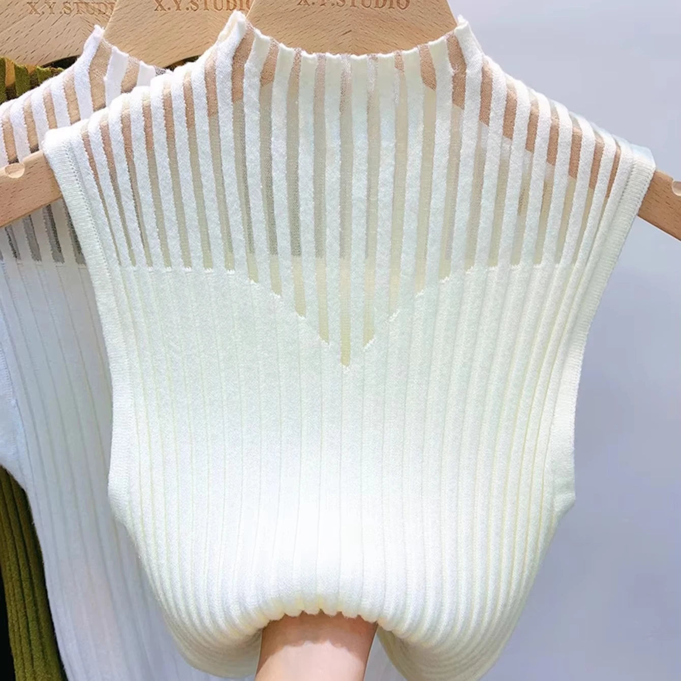 LHY 2026 Trendy Knit Tote Knitted Blouse Women Youth Clubwear Knit Blouse Beachwear Knitwear Loungewear Ladies Wholesale Fashion