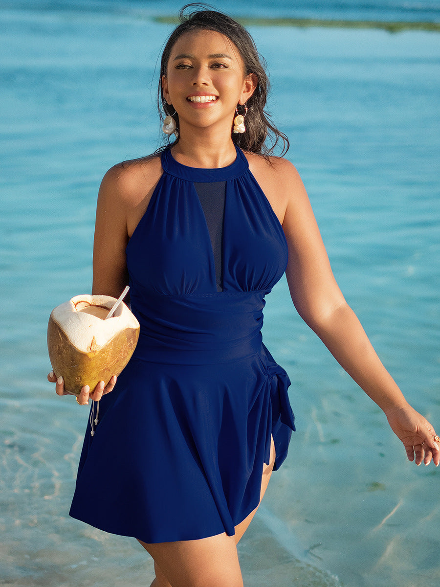 Plus Size Shaping One-Piece Swimsuit for Beach & Pool