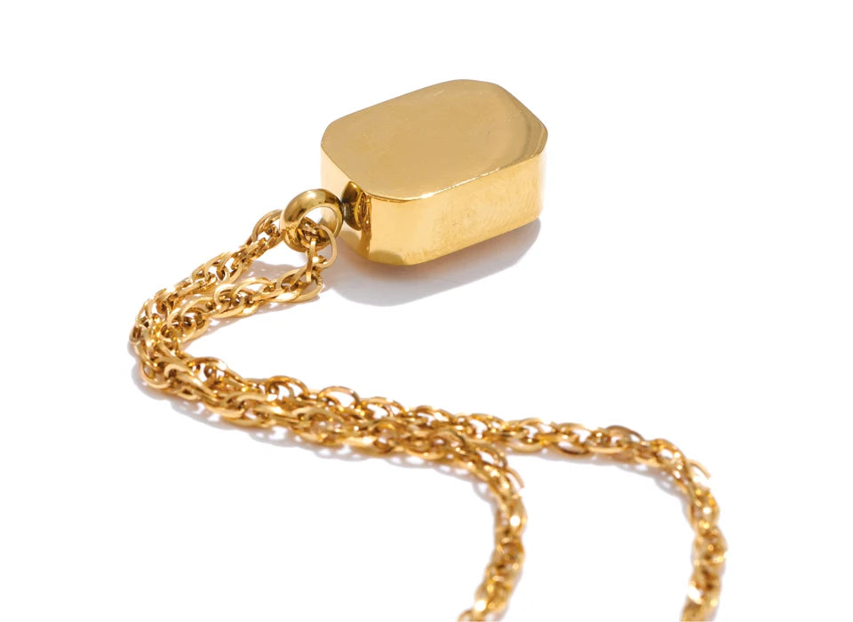 Yhpup AAA Shiny Champagne Zirconia Pendant Necklace Hot Style Stainless Steel Chain Collar Luxury Jewelry Wholesale