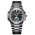 BINBOND Men's Business Quartz Watch – Stainless Steel Waterproof Wristwatch