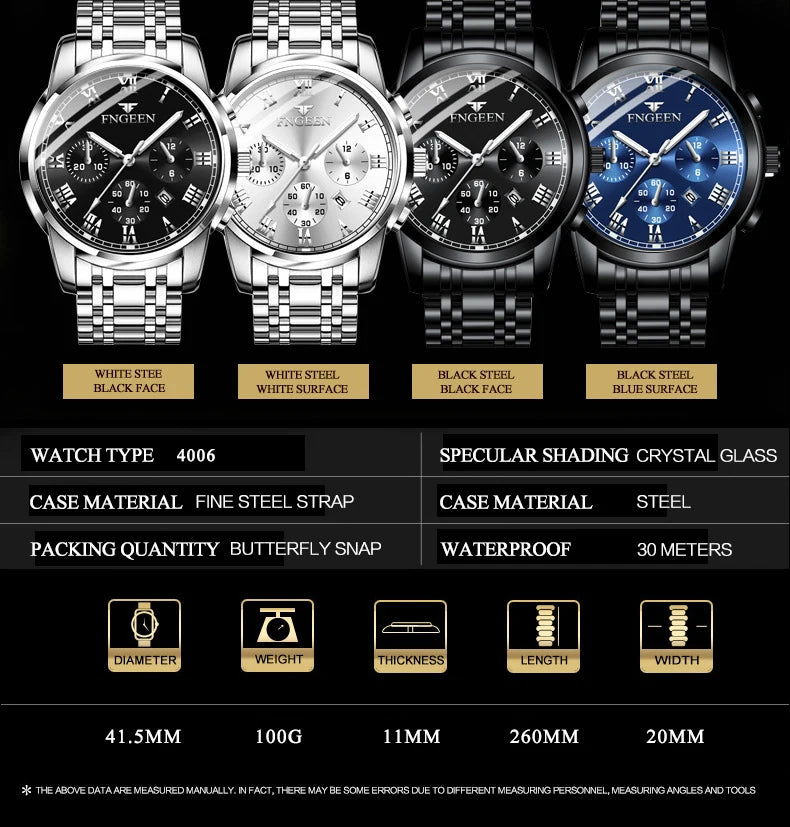 BINBOND 2pcs Couple Watches Fashion Top Brand Men Ladies for Quartz Watch Lover Waterproof Stainless Steel Watch Valentine Gift