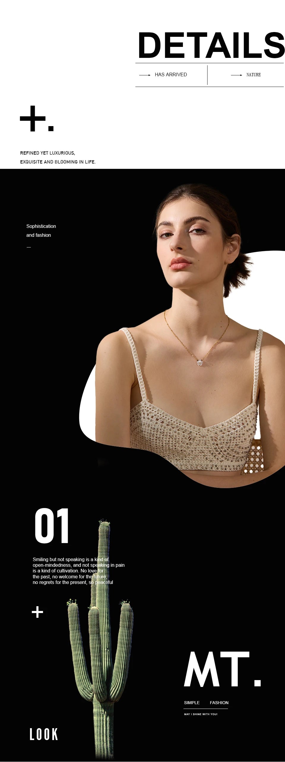 Yhpup Chic Fashion Natural Shell Flower Pendant Necklace Gift Stainless Steel Exquisite Chain Gold Color Premium Jewelry Bijoux