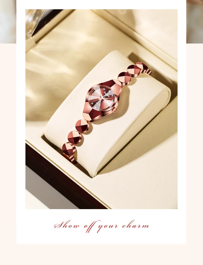 BINBOND New Fashion Quartz Women's Watches Luxury Stainless Steel Strap Waterproof Elegant Lady Bracelet Watch Relogio Feminino