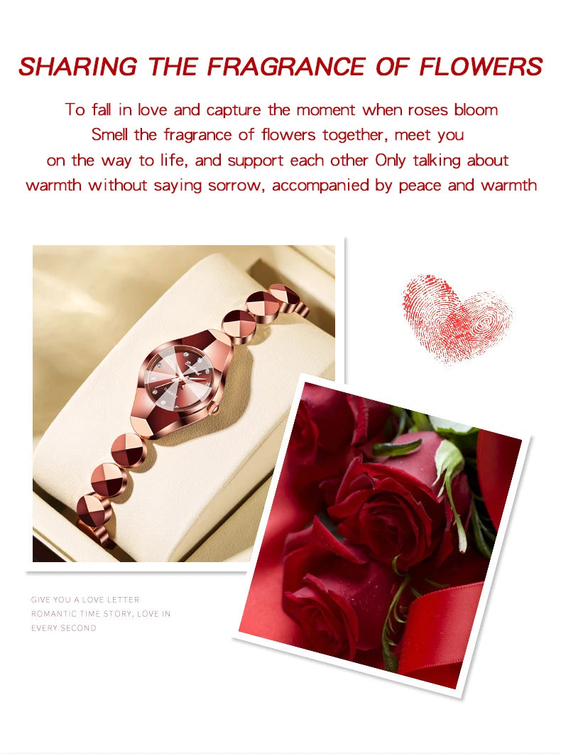 BINBOND New Fashion Quartz Women's Watches Luxury Stainless Steel Strap Waterproof Elegant Lady Bracelet Watch Relogio Feminino