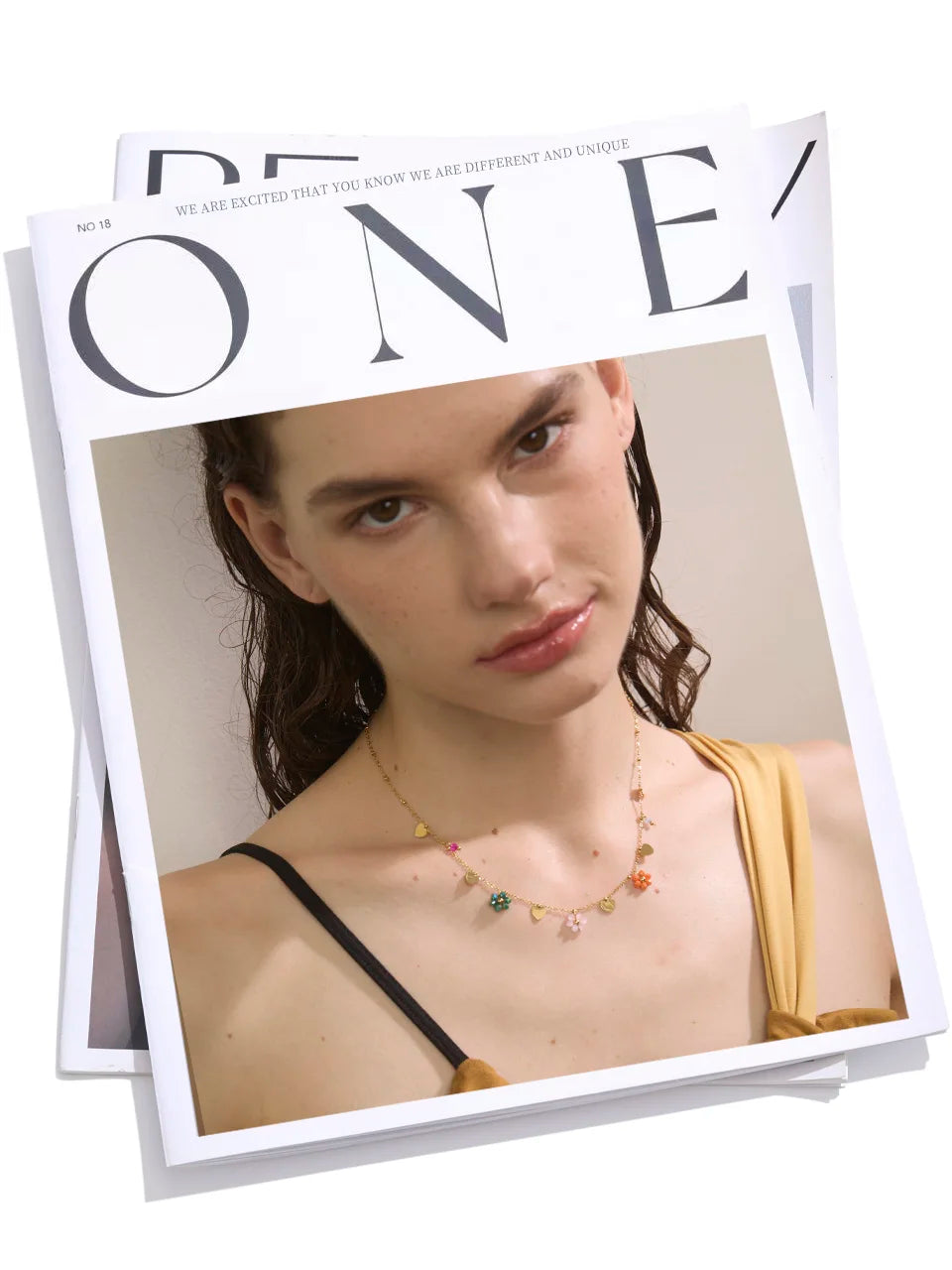Yhpup Summer Fashion Crystal Flower Pendant Necklace for Women Stainless Steel Handmade Cute Collar Jewelry 2025 Waterproof