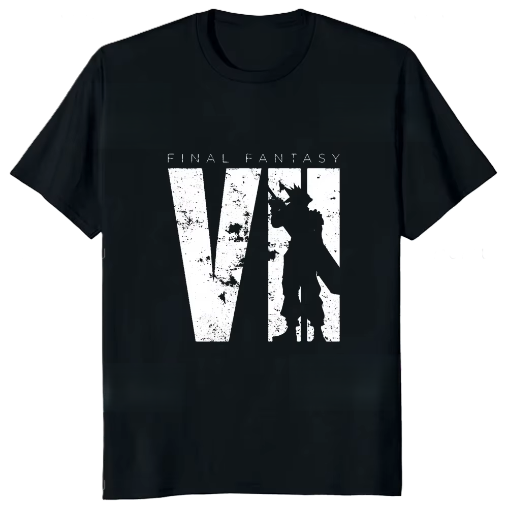 Japan Final Fantasy VII Cloud Strife Graphic T-Shirt