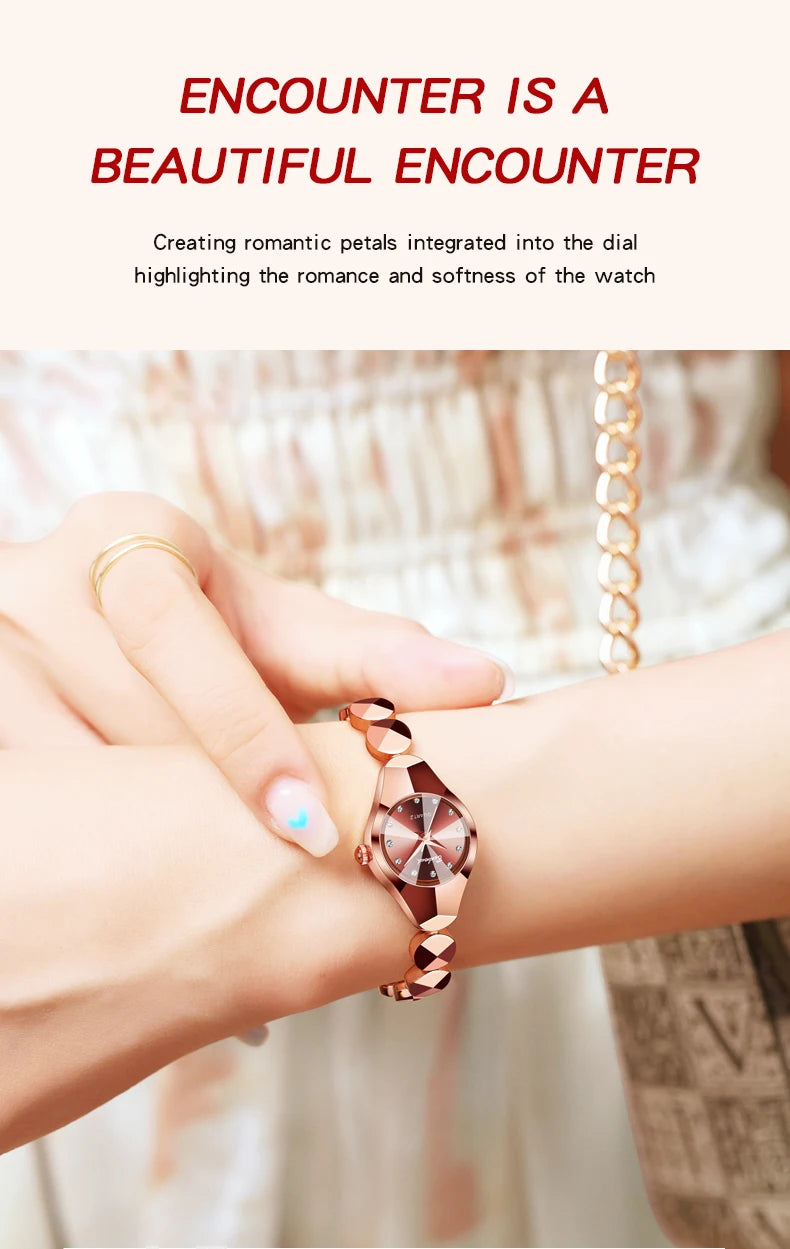 BINBOND New Fashion Quartz Women's Watches Luxury Stainless Steel Strap Waterproof Elegant Lady Bracelet Watch Relogio Feminino