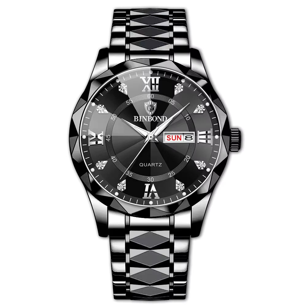 BINBOND B2521 Fashion Luxury Business Men Watches 30M Waterproof Week Date Clock Sport Quartz Mens Wristwatch Relogio Masculino